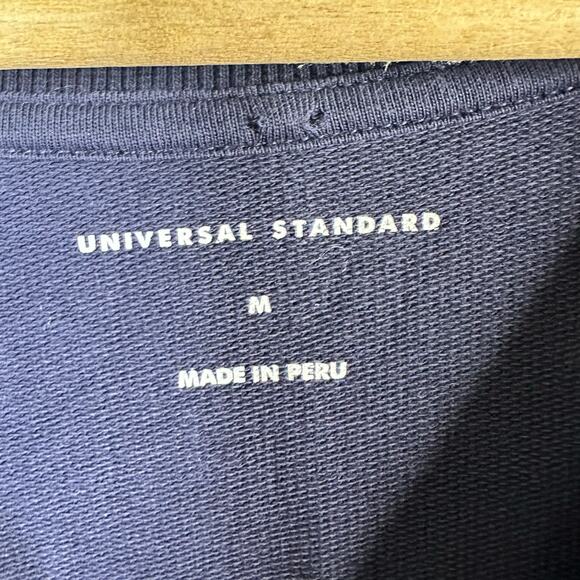 Universal Standard  Womens size 2X 18 20 Medium Misa Tie Sweatshirt Dress Blue - Picture 8 of 9